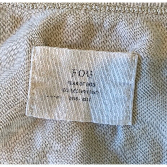 Fog Fear Of God Tank Top Size Small Men’s Beige - Picture 3 of 7